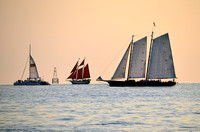 3 Boats Against a Pink Sky - Key West